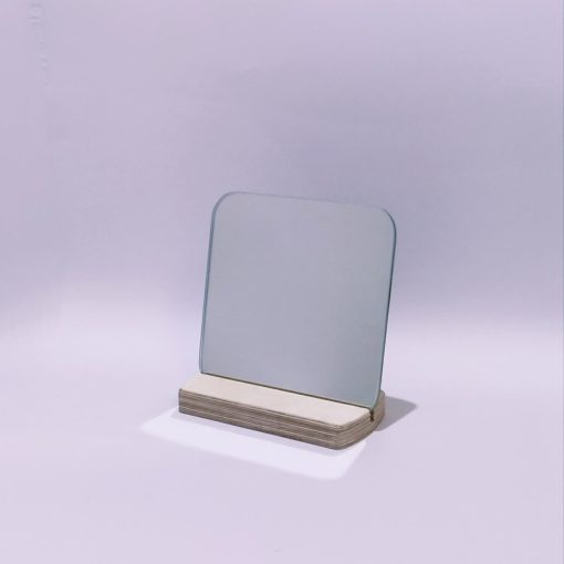 آینه دیواری طرحدار طرح تو مرا جان و جهانی